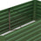 Raised Beds for Garden, Galvanised Steel Outdoor Planters with Multi-reinforced Rods, 180 x 90 x 59 cm, Green