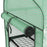 Portable Mini Greenhouse with Roll-up Door and Wheels, Green