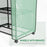 Portable Mini Greenhouse with Roll-up Door and Wheels, Green