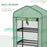 Portable Mini Greenhouse with Roll-up Door and Wheels, Green