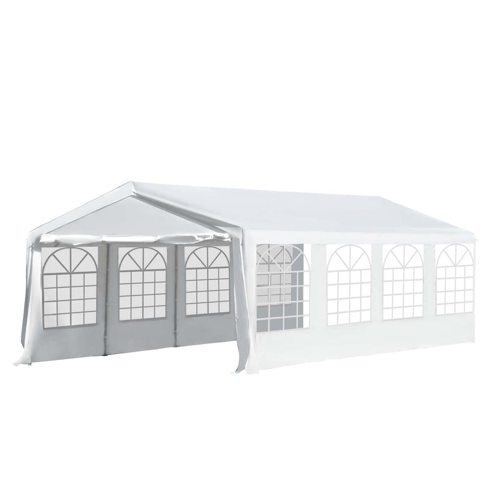 8m x 4m Garden Gazebo Marquee Party Tent Wedding Portable Garage Carport Event Shelter Car Canopy Heavy Duty Steel Frame