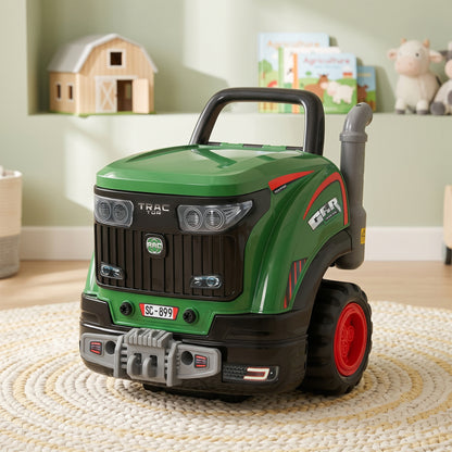 Kids Truck Engine Toy with Spray Lights Sounds for 3-6 Years, Green