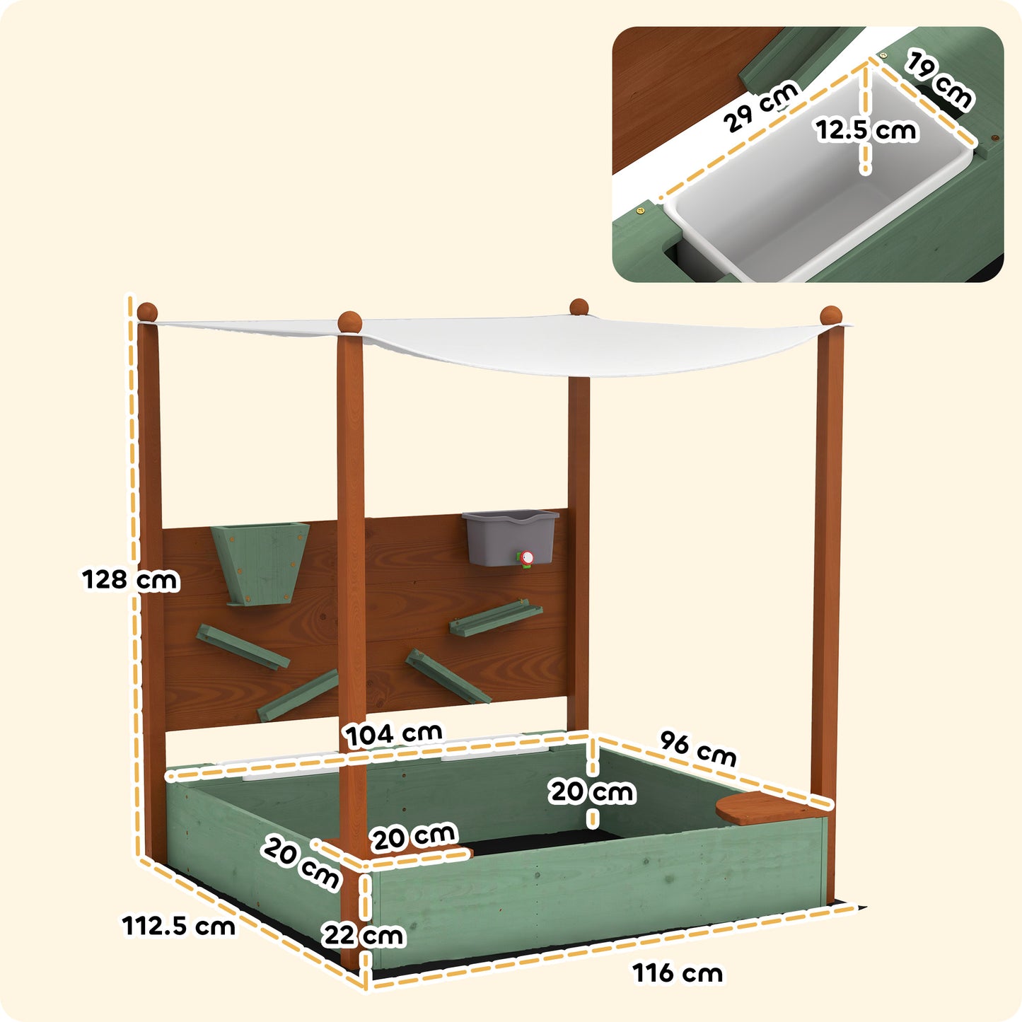Kids Sofa Slide, Toddler Slide with 130cm Extended Length, Green