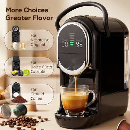 19 Bar Pod Coffee Machine for Nespresso and Dolce Gusto Capsule