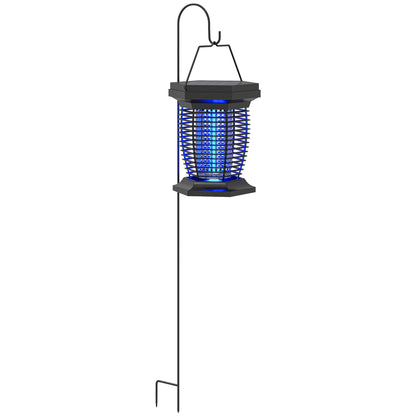 2-in-1 Electric Fly Zapper with UVA Light, Hanging Garden Lantern