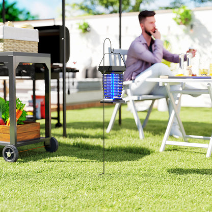 2-in-1 Electric Fly Zapper with UVA Light, Hanging Garden Lantern