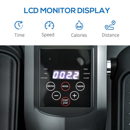 Mini Elliptical Machine, Seated Pedal Exerciser w/ Remote Control