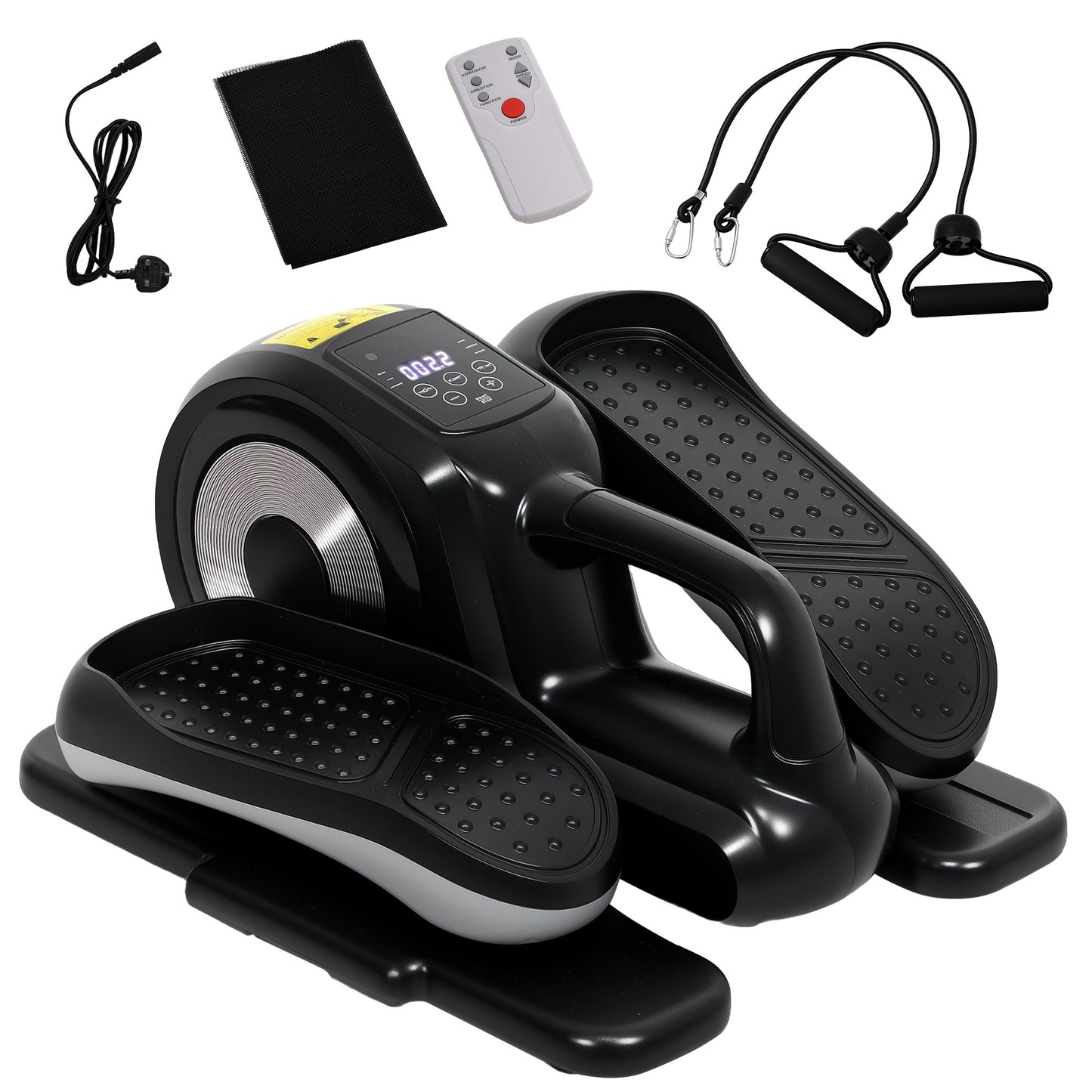 Mini Elliptical Machine, Seated Pedal Exerciser w/ Remote Control