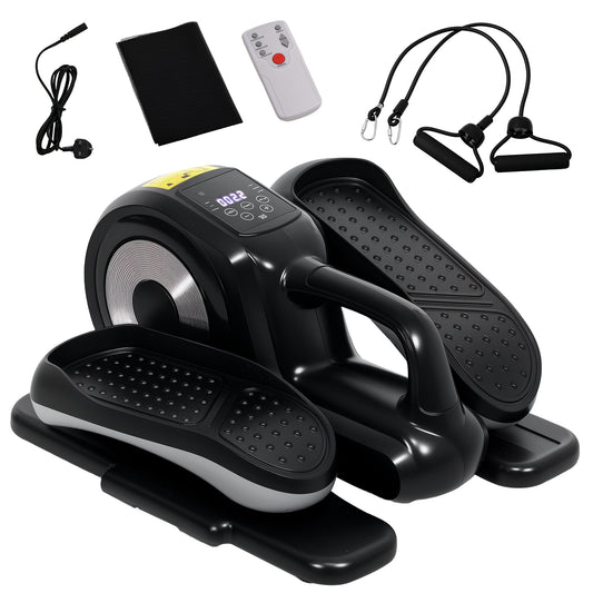 Mini Elliptical Machine, Seated Pedal Exerciser w/ Remote Control
