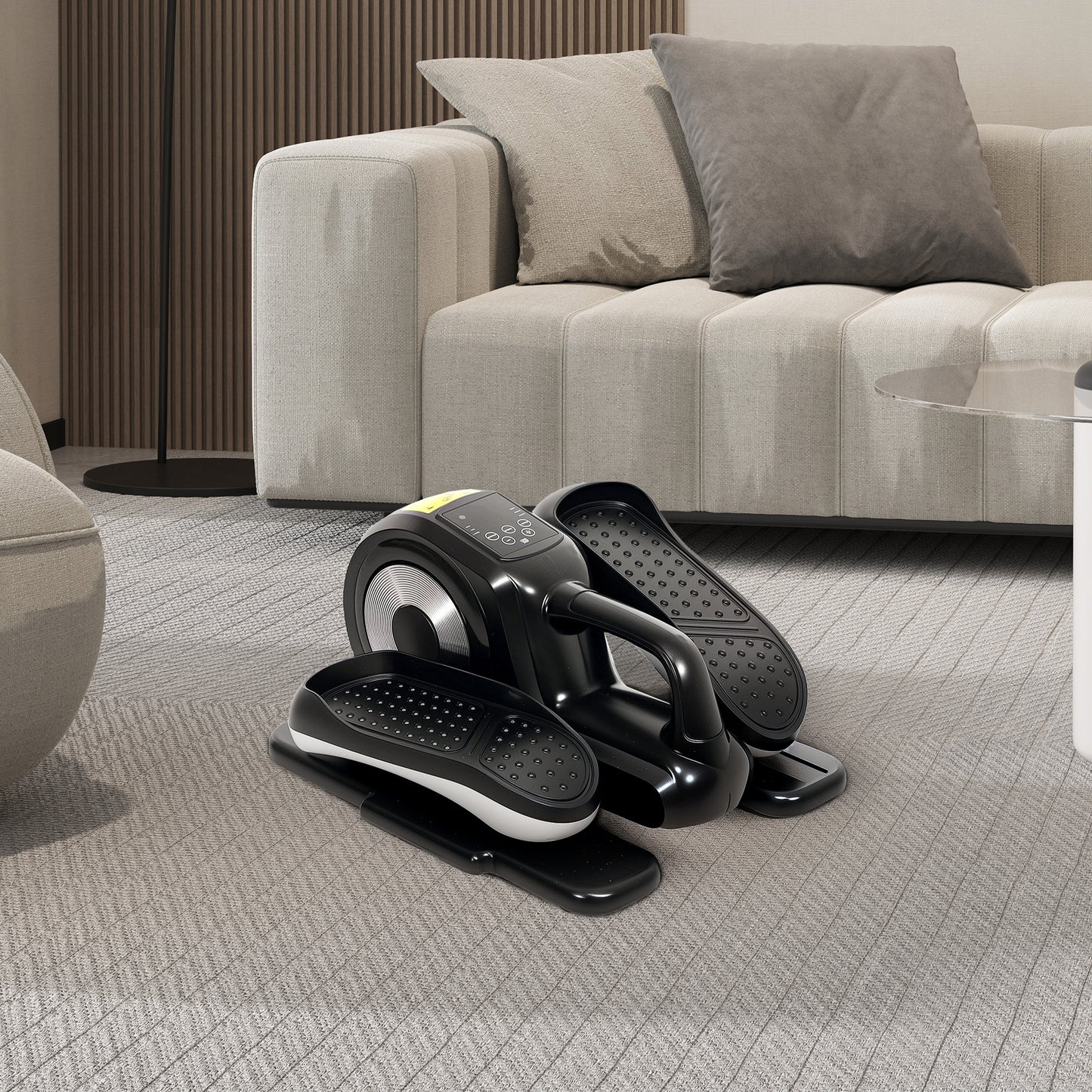 Mini Elliptical Machine, Seated Pedal Exerciser w/ Remote Control