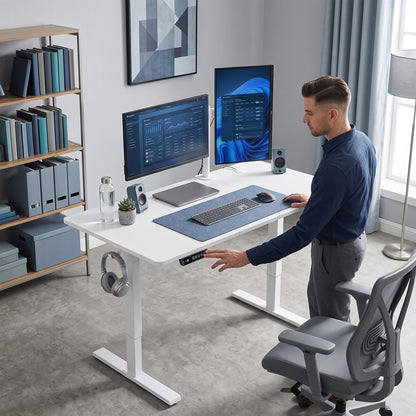 Standing Desk Memory Control Adjustable White