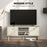 Modern TV Cabinet Stand w/ Shelves & Drawers, Bedroom Natural