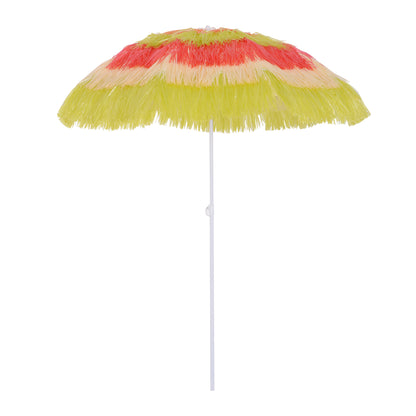 Garden Patio Hawaii Beach Sun Umbrella Sunshade Outdoor Folding Tilting Parasol