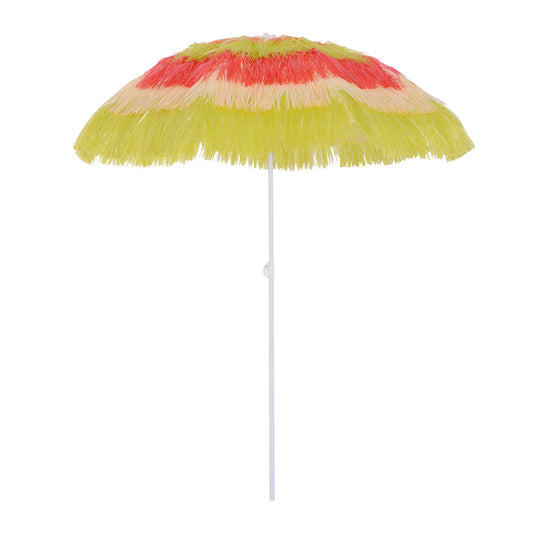 Garden Patio Hawaii Beach Sun Umbrella Sunshade Outdoor Folding Tilting Parasol