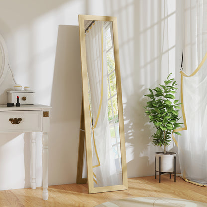 37 x 157 cm Full Length Mirror with Frame for Bedroom, Natural