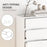 Bedroom Chest of Drawers, 5 Drawers Dresser, Drawer Unit, White