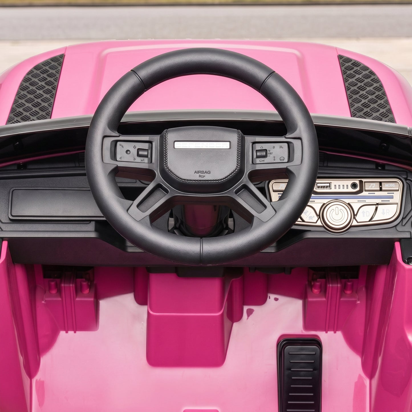 Land Rover Defender Licensed 12V Kids Ride on Car w/ Remote, Pink