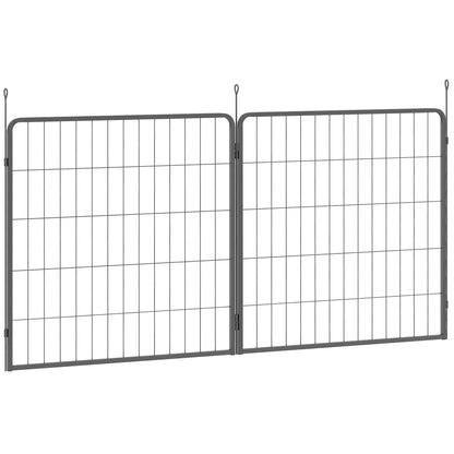 PawHut 2 Piece Dog Pen Expansion Pack for 80cm High Pet Playpen for S M Dogs