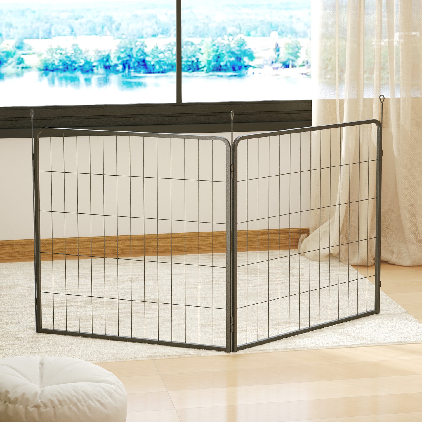 PawHut 2 Piece Dog Pen Expansion Pack for 80cm High Pet Playpen for S M Dogs