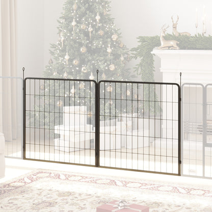 PawHut 2 Piece Dog Pen Expansion Pack for 80cm High Pet Playpen for S M Dogs