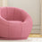 Modern Accent Chair, Swivel Upholstered Armchair for Living Room, Bedroom, Home Office, Pink