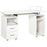 Computer Desk Office PC Table Workstation with Keyboard Tray, CPU Shelf, Drawers, Sliding Scanner Shelf, White