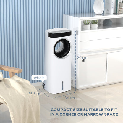 Bladeless Evaporative Air Cooler, 6.5L Fan, Humidifier & Air Clean