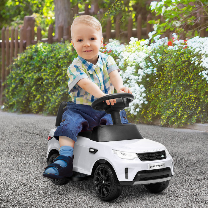 Land Rover Licensed Kids Electric Ride On Car Sliding Car, White