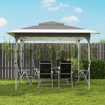 3.5 x 3.5 m Pop Up Gazebo, UPF50+ One-Touch Party Tent, Dark Grey