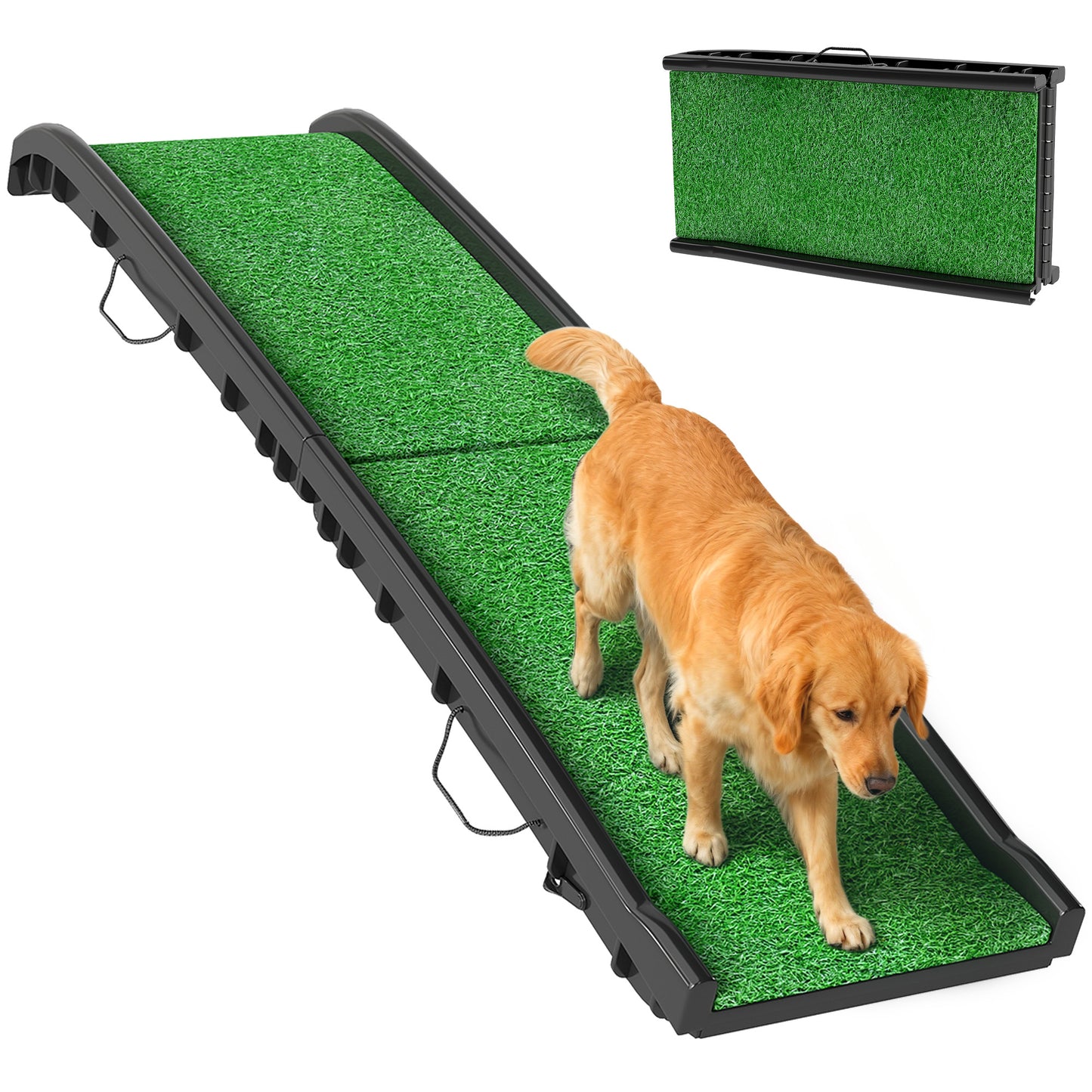 Dog Ramp for Car Foldable & Portable, Artificial Anti-slip Surface