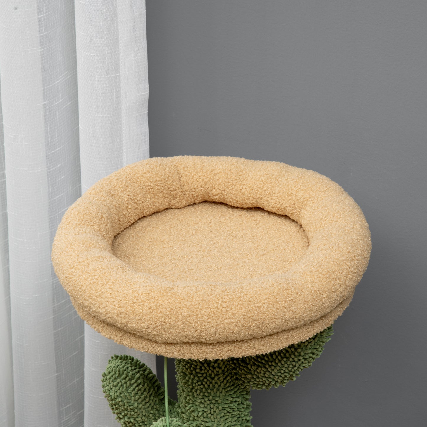 72cm Cat Activity Centre w/ Bed, Toy Ball, Sisal Post, Curved Pad