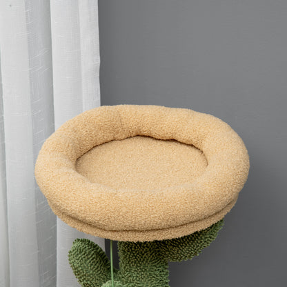 72cm Cat Activity Centre w/ Bed, Toy Ball, Sisal Post, Curved Pad