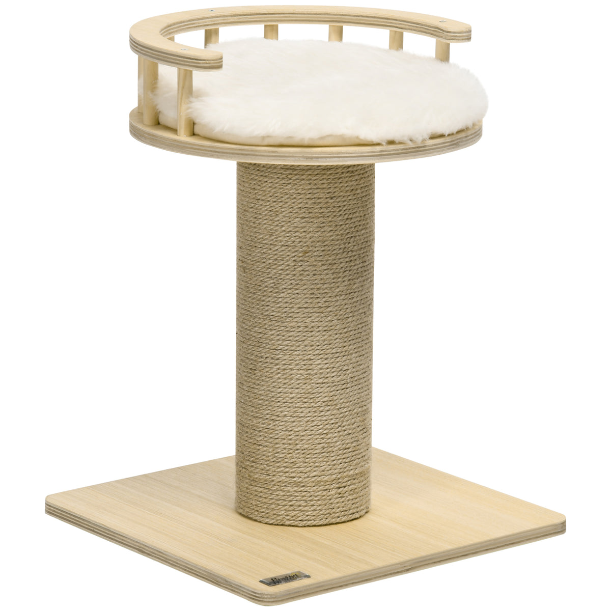 52cm Kitty Activity Centre w/ Bed, Jute Scratching Post