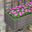 Wooden Raised Planter with Trellis for Vine Climbing Plants, Elevated Garden Bed with Drainage Holes and Bed Liner