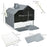 Hooded Cat Litter Tray with Scoop, Cat Litter Box with Drawer Pan, Handle, Deodorants, Hut Design, Front Entrance, 47 x 45 x 42 cm, Grey