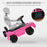 Aosom Compatible Baby Push Handle Sliding Car Mercedes-Benz G350 Licensed Foot to Floor Slider w/ Horn Under Seat Storage Pink