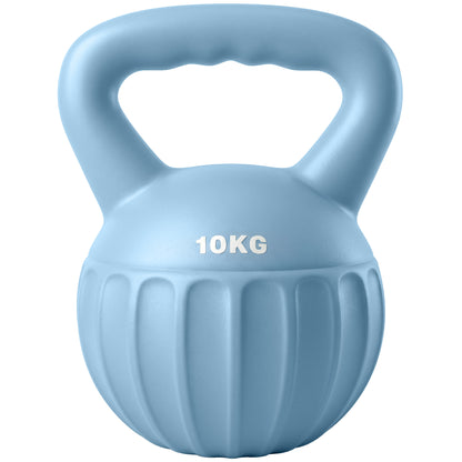 10kg Kettlebell with Non-Slip Handle - Blue