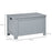 Large Storage Box Toy Chest Cabinet Container Unit Organizer with Lid & Safety Hinges, Grey