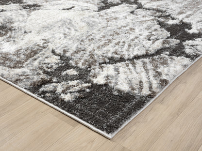 Eleanor Modern Embossed Living Room Area Rug - Abstract Design - 2 Colours Available