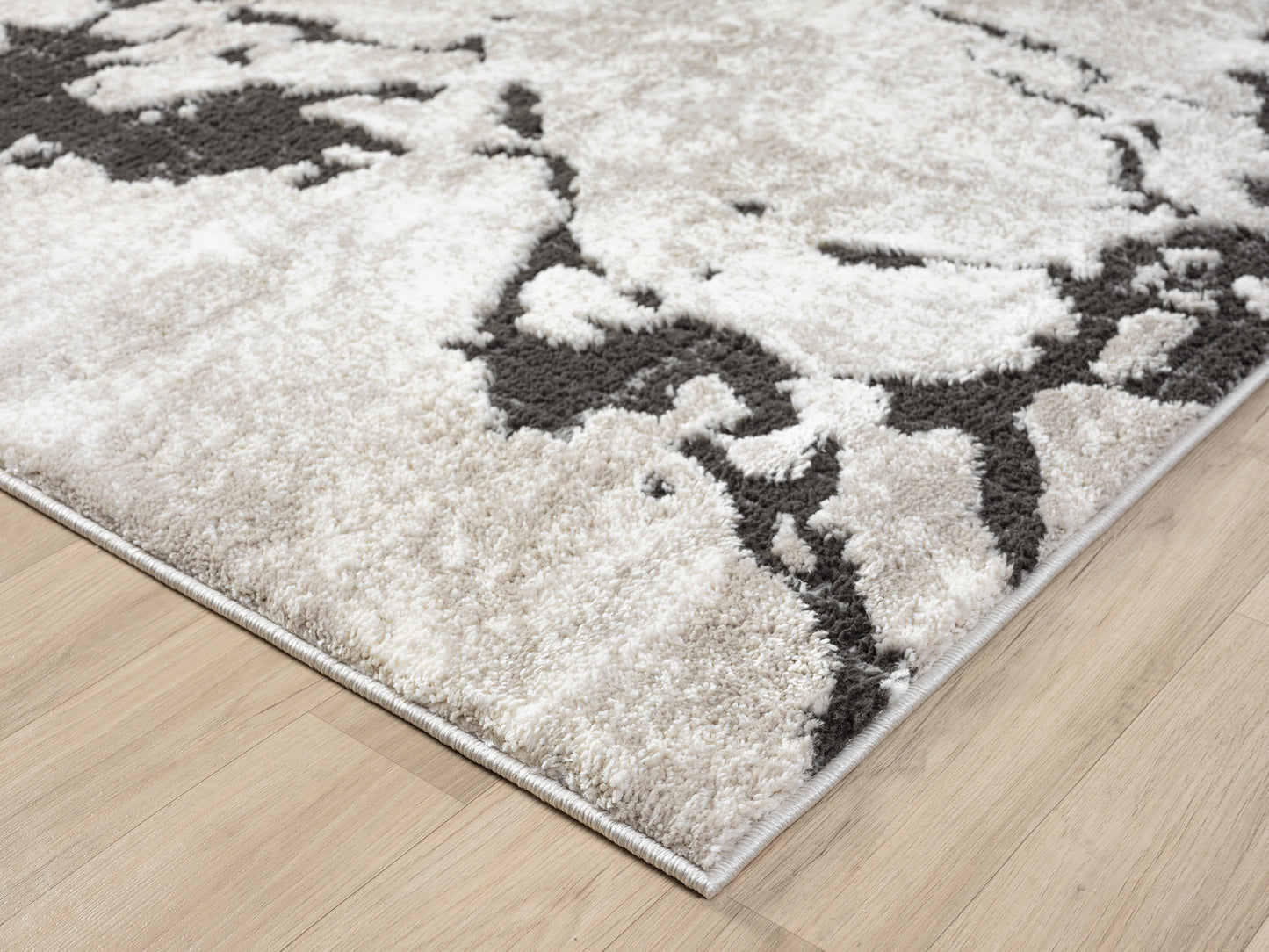 Eleanor Modern Embossed Living Room Area Rug - Abstract Design - 2 Colours Available