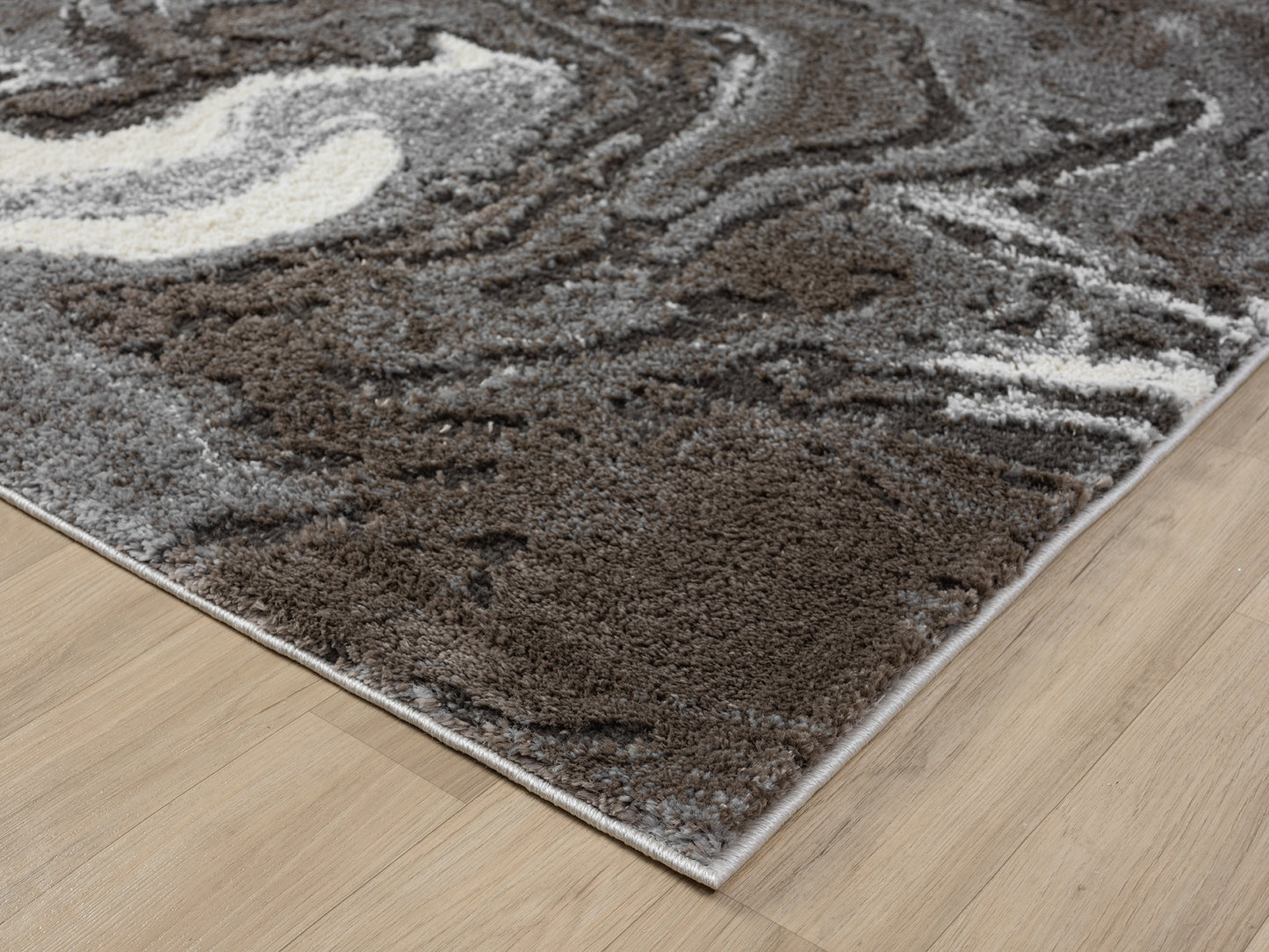 Eleanor Modern Embossed Living Room Area Rug - Marble Design - 2 Colours Available