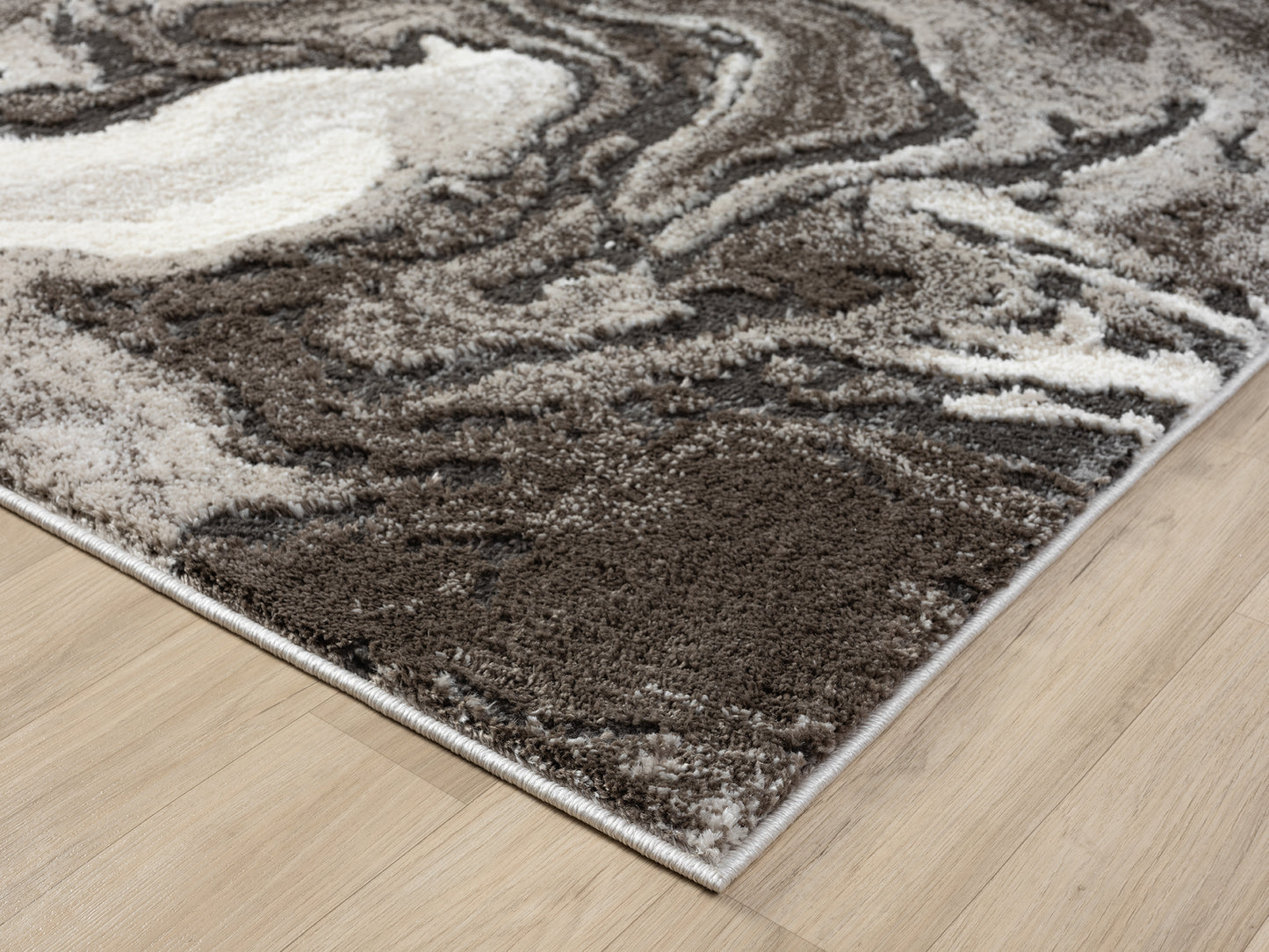 Eleanor Modern Embossed Living Room Area Rug - Marble Design - 2 Colours Available