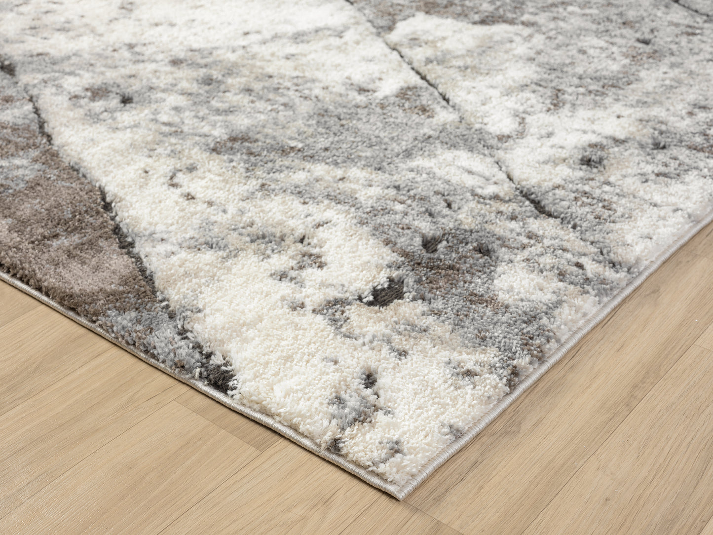 Eleanor Modern Embossed Living Room Area Rug - Slate Design - 2 Colours Available