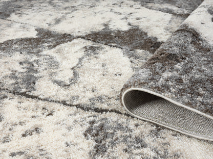 Eleanor Modern Embossed Living Room Area Rug - Slate Design - 2 Colours Available