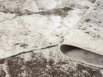Eleanor Modern Embossed Living Room Area Rug - Slate Design - 2 Colours Available