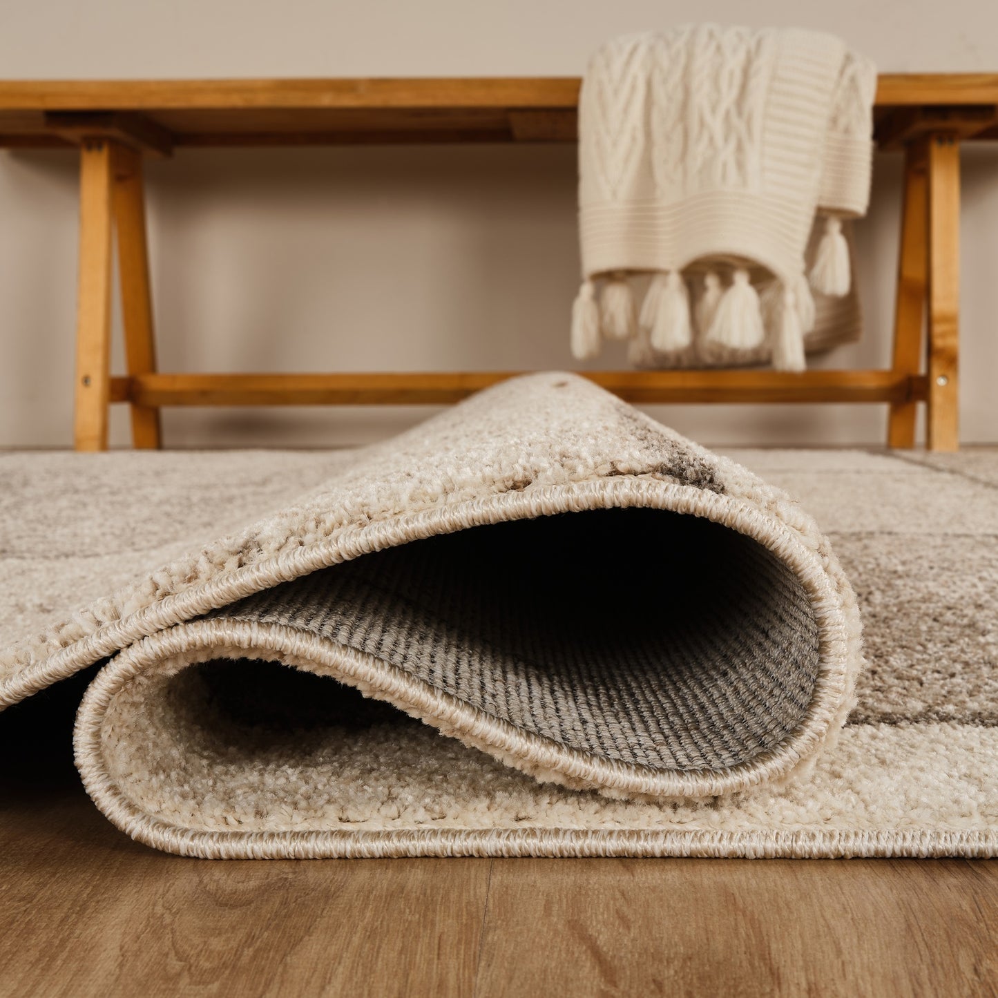 Rhodes Enigma Modern Living Room Contemporary Geometric Area Rugs - 3 Colours Available
