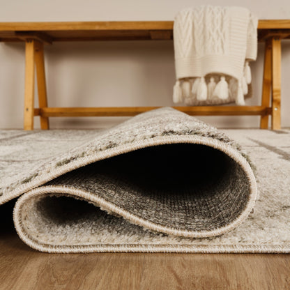 Rhodes Enigma Modern Living Room Contemporary Geometric Area Rugs - 3 Colours Available
