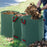 Garden Waste Bags, 300L x 3 Heavy Duty Garden Sacks, Green