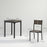 3 Pcs Compact Dining Table 2 Chairs Set Grey Wood Grain