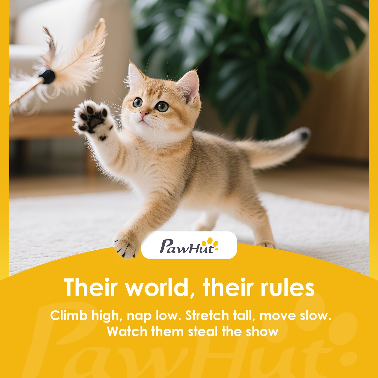 Cat Tree for Indoor Cats, 134cm Scratching Post Climbing Tower, Grey